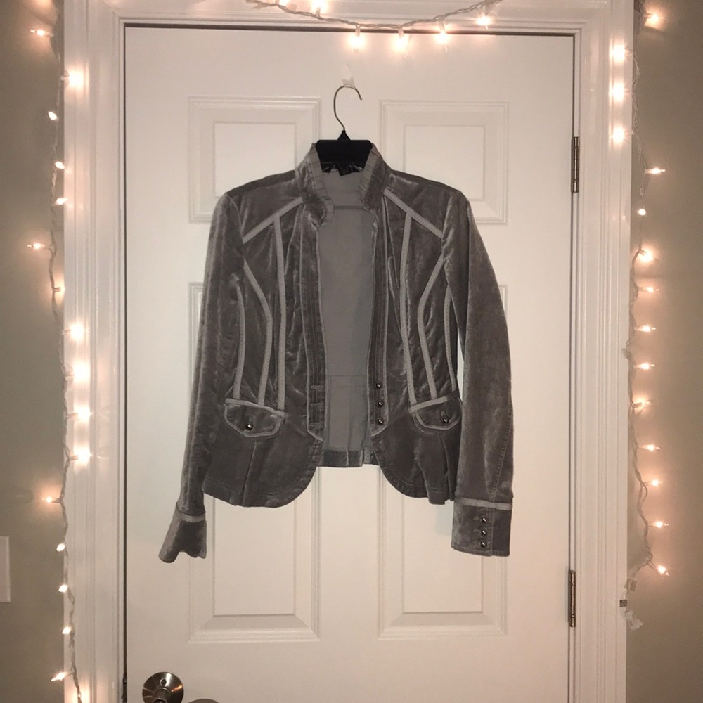 White House Black Market velvet jacket